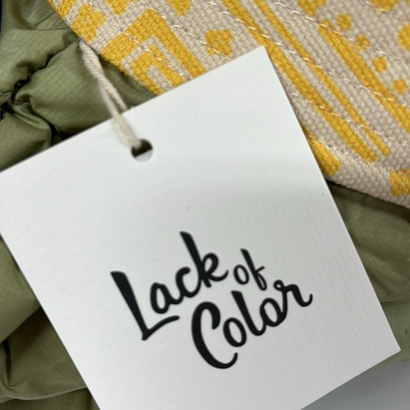 Lack of Color Shore Printed Yellow Bucket hat new wtag - Picture 7 of 8